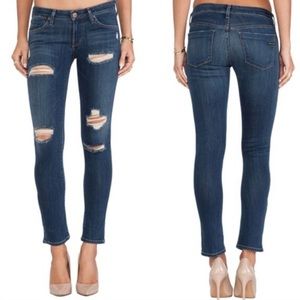 Agolde | Chloe Distressed Skinny Low Rise Jeans - image 1